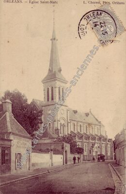 Carte postale ancienne Eglise Saint-Marc — Orléans (Loiret)