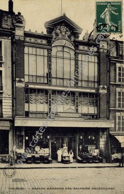 Carte postale ancienne Grands Magasins des Galeries Orléanaises — Orléans (Loiret)