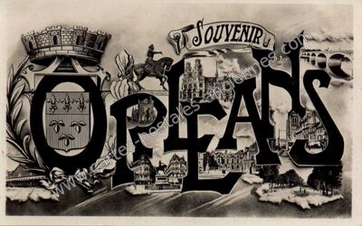 Carte postale ancienne Souvenir — Orléans (Loiret)