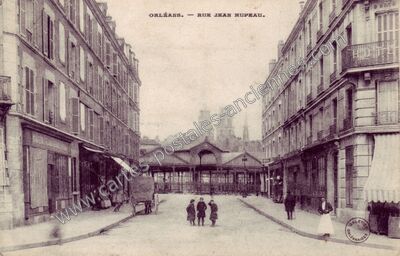 Carte postale ancienne Rue Jean Hupeau — Orléans (Loiret)