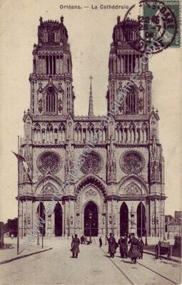 Carte postale ancienne La Cathédrale — Orléans (Loiret)