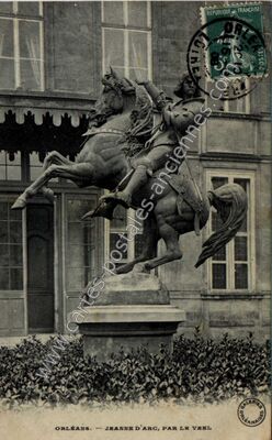 Carte postale ancienne Jeanne d'Arc, par Le Veel — Orléans (Loiret)