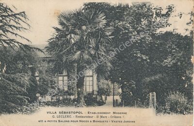 Carte postale ancienne Villa Sébastopol - Établissement Moderne — Orléans (Loiret)
