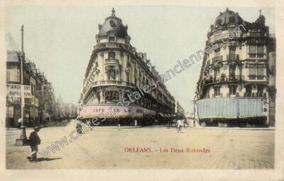 Carte postale ancienne Les Deux Rotondes — Orléans (Loiret)