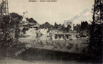Carte postale ancienne Square Louis Pasteur — Orléans (Loiret)