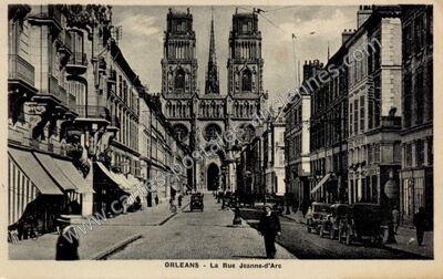 Carte postale ancienne La Rue Jeanne-d'Arc — Orléans (Loiret)
