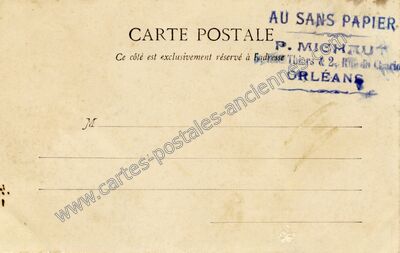 Carte postale ancienne AU SANS PAPIER — Orléans (Loiret)