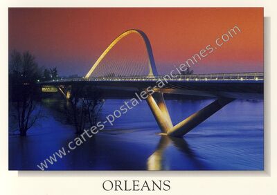 Carte postale ancienne Pont de l'Europe — Orléans (Loiret)
