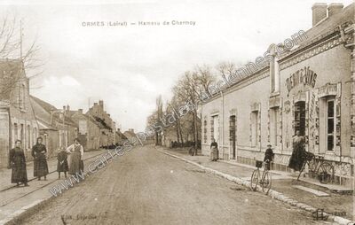 Carte postale ancienne Charmoy — Ormes (Loiret)