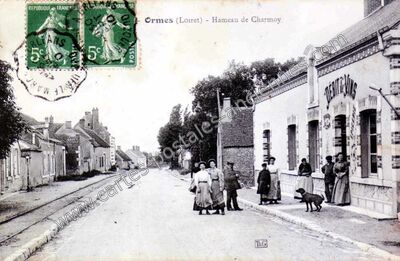 Carte postale ancienne Charmoy — Ormes (Loiret)