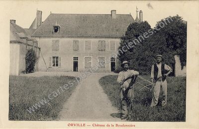Carte postale ancienne Château de la Boudonnière — Orville (Loiret)