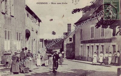 Carte postale ancienne Ousson — Ousson-sur-Loire (Loiret)