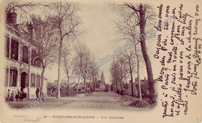 Carte postale ancienne Ouzouer-sur-Loire