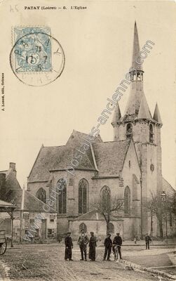 Carte postale ancienne L'Eglise — Patay (Loiret)