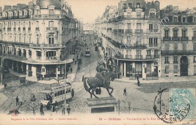 Carte postale ancienne Magasins de la Ville — Orléans (Loiret)