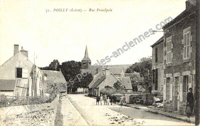Carte postale ancienne Poilly — Poilly-lez-Gien (Loiret)
