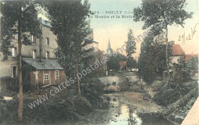 Carte postale ancienne Poilly — Poilly-lez-Gien (Loiret)