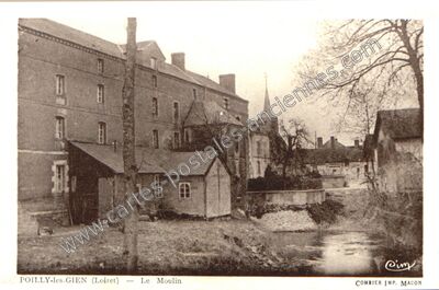 Carte postale ancienne Poilly — Poilly-lez-Gien (Loiret)