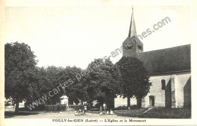 Carte postale ancienne Poilly — Poilly-lez-Gien (Loiret)