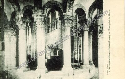 Carte postale ancienne Rond-point du Chœur — Saint-Benoît-sur-Loire (Loiret)