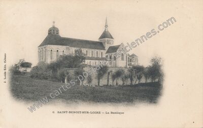 Carte postale ancienne La Basilique — Saint-Benoît-sur-Loire (Loiret)