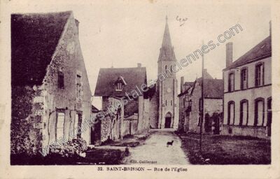 Carte postale ancienne St Brisson — Saint-Brisson-sur-Loire (Loiret)