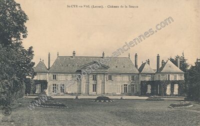 Carte postale ancienne Château de la Source — Saint-Cyr-en-Val (Loiret)