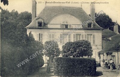Carte postale ancienne Château de Champbourdon — Saint-Denis-en-Val (Loiret)