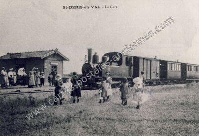 Carte postale ancienne La Gare — Saint-Denis-en-Val (Loiret)