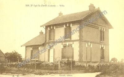 Carte postale ancienne Villa — Saint-Lyé-la-Forêt (Loiret)