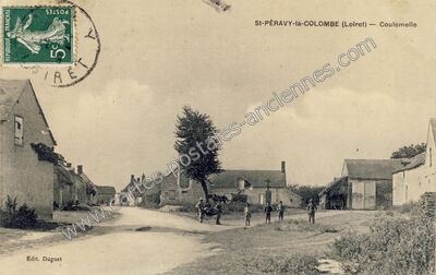 Carte postale ancienne Coulemelle — Saint-Péravy-la-Colombe (Loiret)