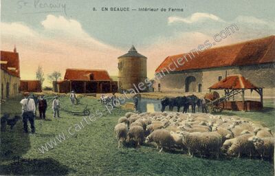 Carte postale ancienne En Beauce — Saint-Péravy-la-Colombe (Loiret)
