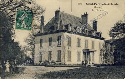 Carte postale ancienne Le Château — Saint-Péravy-la-Colombe (Loiret)