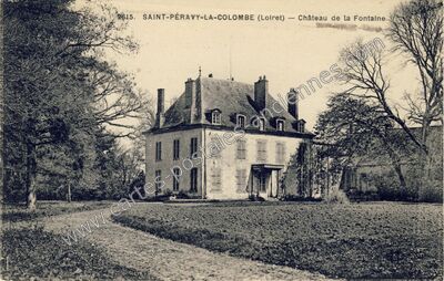 Carte postale ancienne Château de la Fontaine — Saint-Péravy-la-Colombe (Loiret)