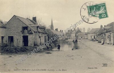 Carte postale ancienne La Mare — Saint-Péravy-la-Colombe (Loiret)
