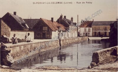 Carte postale ancienne Rue de Patay — Saint-Péravy-la-Colombe (Loiret)