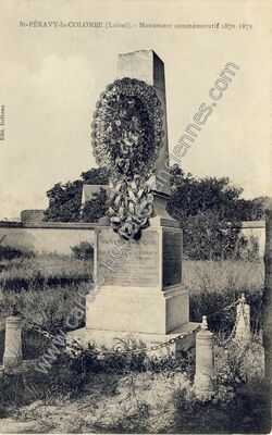 Carte postale ancienne Monument commémoratif 1870-1871 — Saint-Péravy-la-Colombe (Loiret)