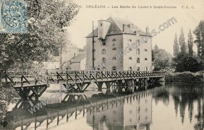 Carte postale ancienne St Nicolas — Saint-Pryvé-Saint-Mesmin (Loiret)
