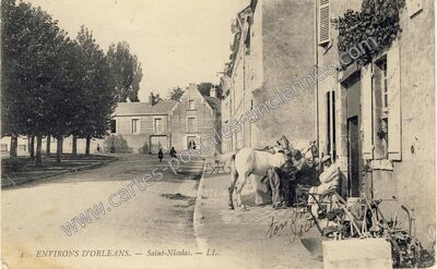 Carte postale ancienne St Nicolas — Saint-Pryvé-Saint-Mesmin (Loiret)