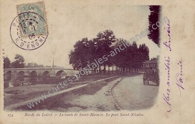 Carte postale ancienne St Nicolas — Saint-Pryvé-Saint-Mesmin (Loiret)