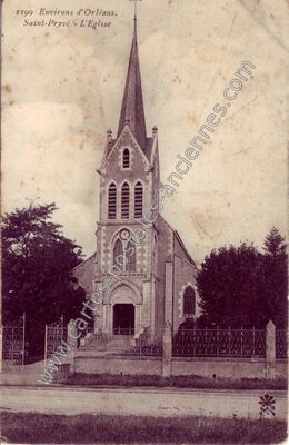 Carte postale ancienne St Pryve — Saint-Pryvé-Saint-Mesmin (Loiret)