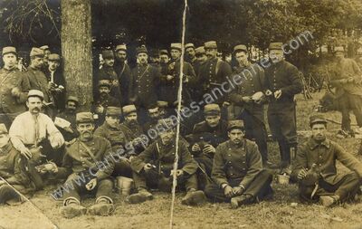 Carte postale ancienne Camp de Cercottes — Saran (Loiret)