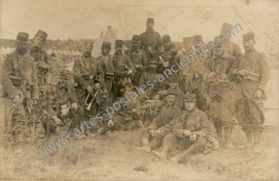 Carte postale ancienne Camp de Cercottes — Saran (Loiret)