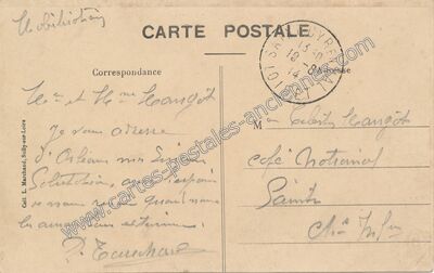 Carte postale ancienne Arriere Marchand — Sully-sur-Loire (Loiret)