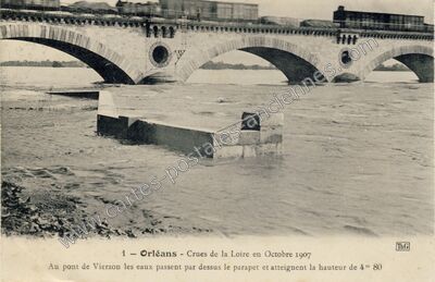 Carte postale ancienne Orleans 1907 — Orléans (Loiret)