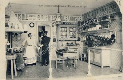 Carte postale ancienne Les Galeries Orléanaises à l'Exposition — Orléans (Loiret)