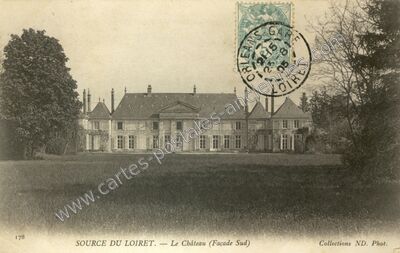 Carte postale ancienne Source du Loiret — Orléans (Loiret)