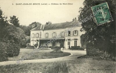 Carte postale ancienne Château de Mont-Désir — Saint-Jean-de-Braye (Loiret)