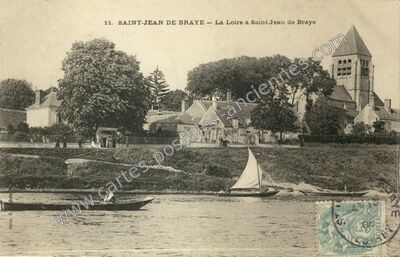 Carte postale ancienne La Loire — Saint-Jean-de-Braye (Loiret)