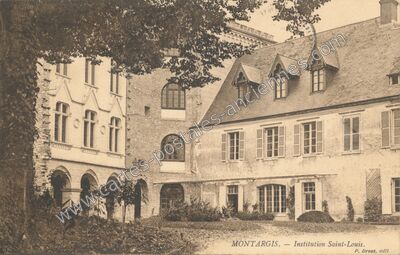 Carte postale ancienne Institution Saint-Louis — Montargis (Loiret)